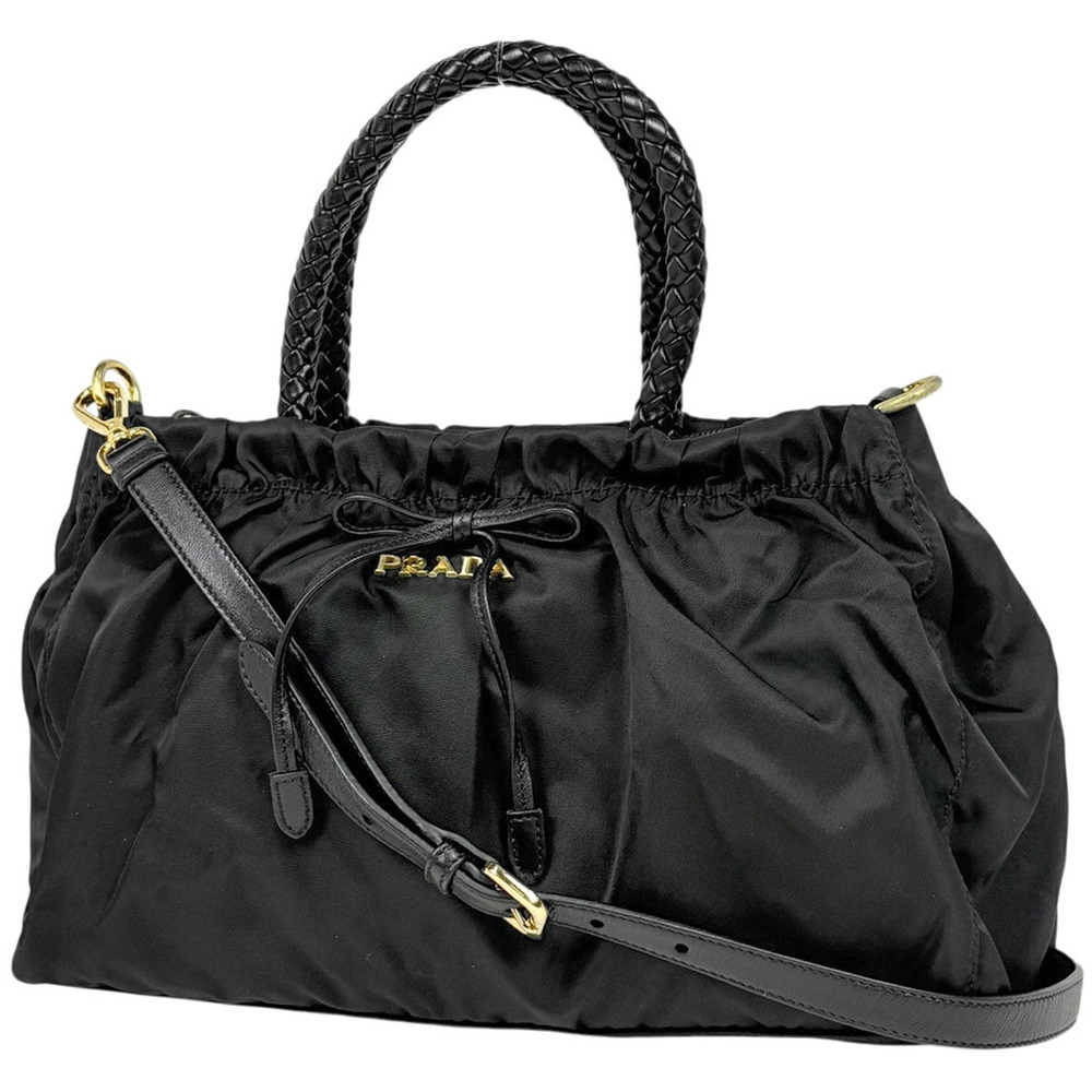 Prada Handbag Ribbon Nero Black